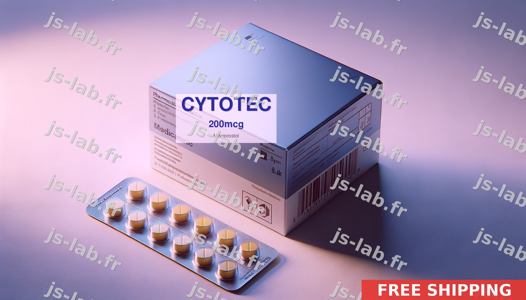 Cytotec 200mcg à Lyon · 1,72€ le comprimés · paiement 100% sécurisé
